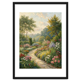 Enchanted English Cottage Garden Oil Painting thumbnail