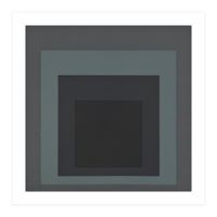 JOSEF ALBERS - HOMAGE TO THE SQUARE BLACK GREY (Print Only)
