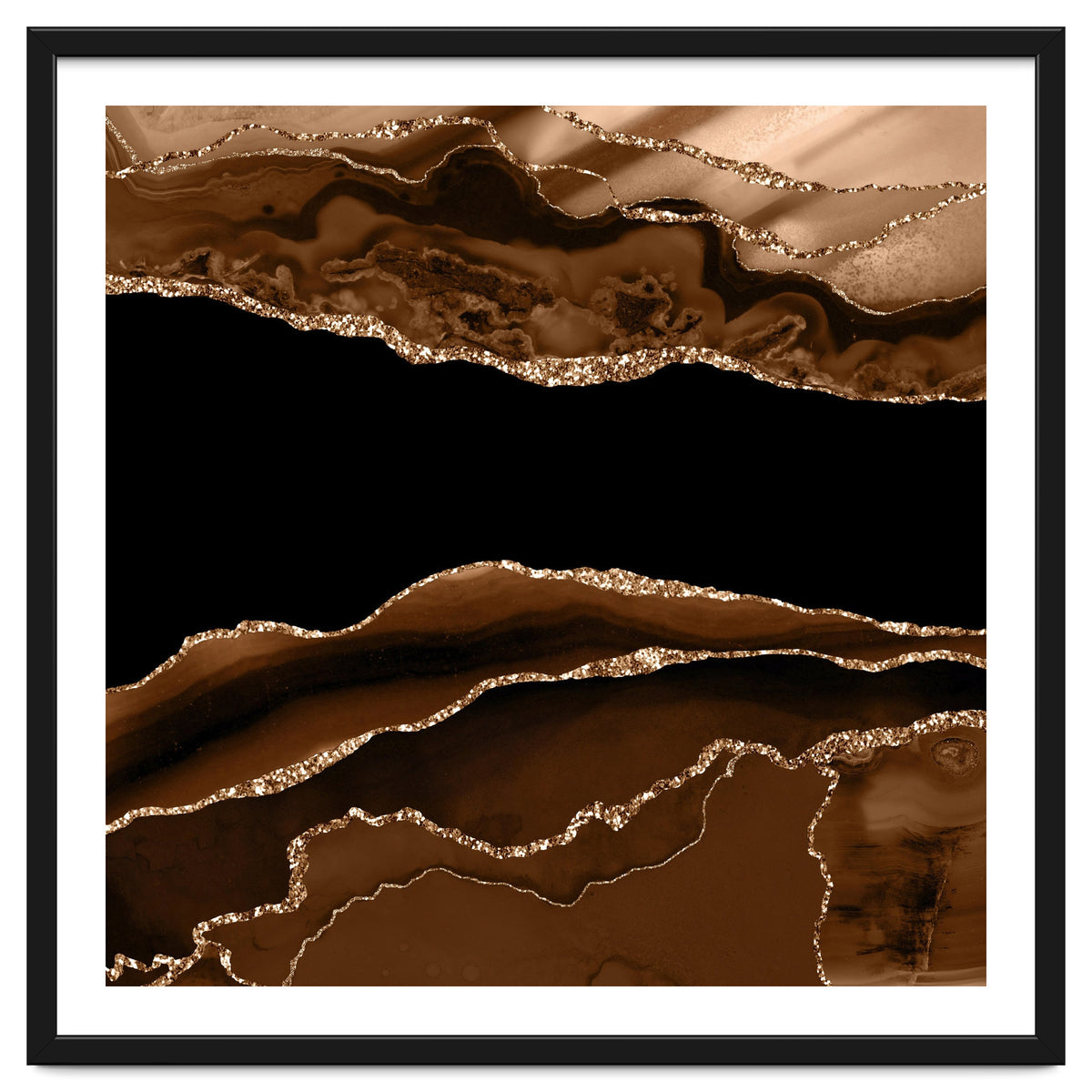 Brown & Gold Agate Texture 11