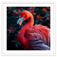 Vibrant Flamingo Bird Profile Majestic Pose