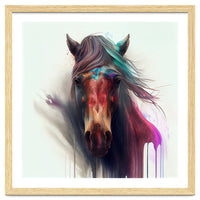 Wild Horse Face Portrait