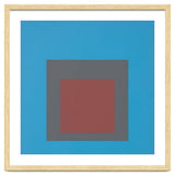 JOSEF ALBERS - HOMAGE TO THE SQUARE, BLUE, DARK RED thumbnail