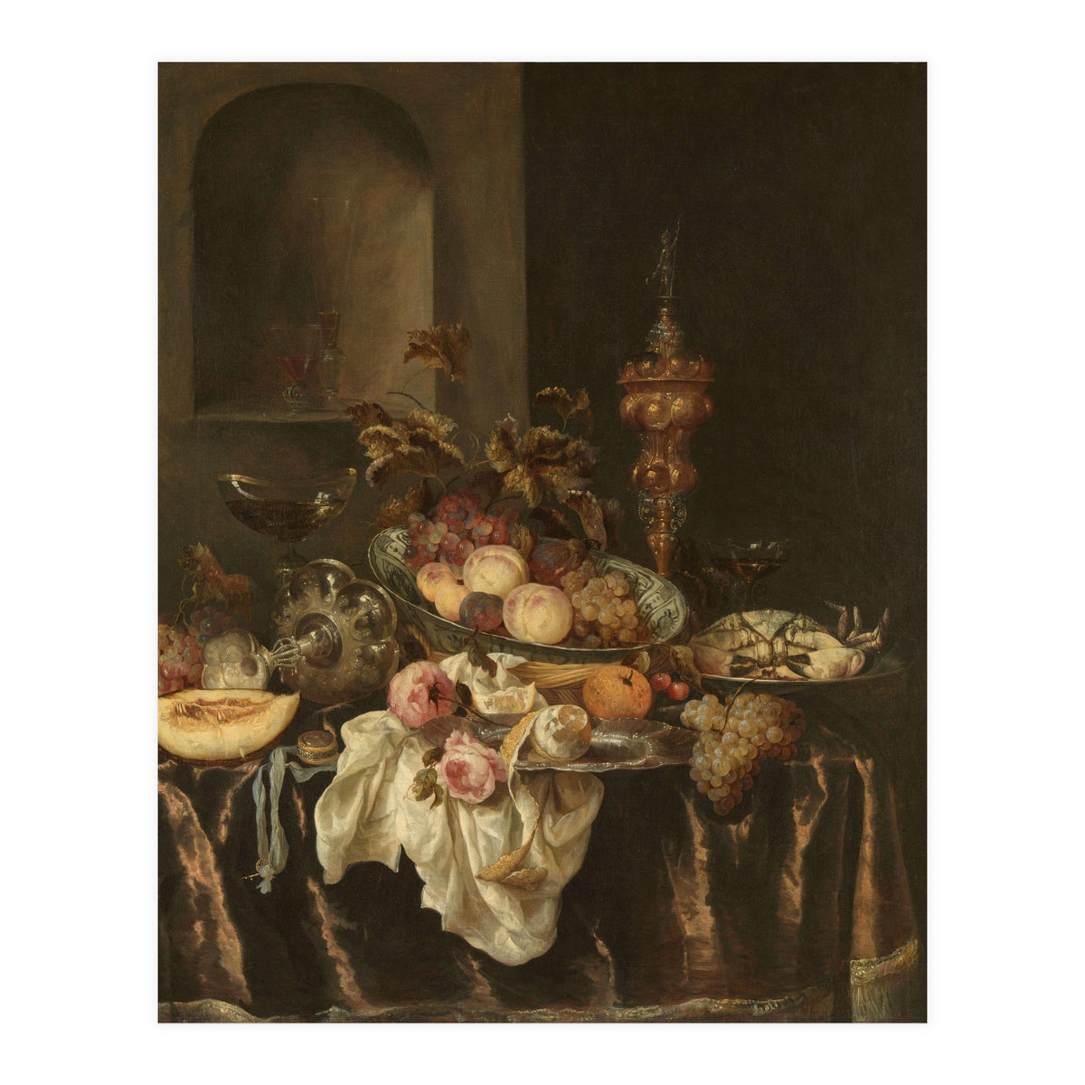Still Life. Dating: c. 1640 - c. 1680. Measurements: h 127.5 cm × w 106.5 cm × t 3.0 cm; d 10.5 cm. (Print Only)