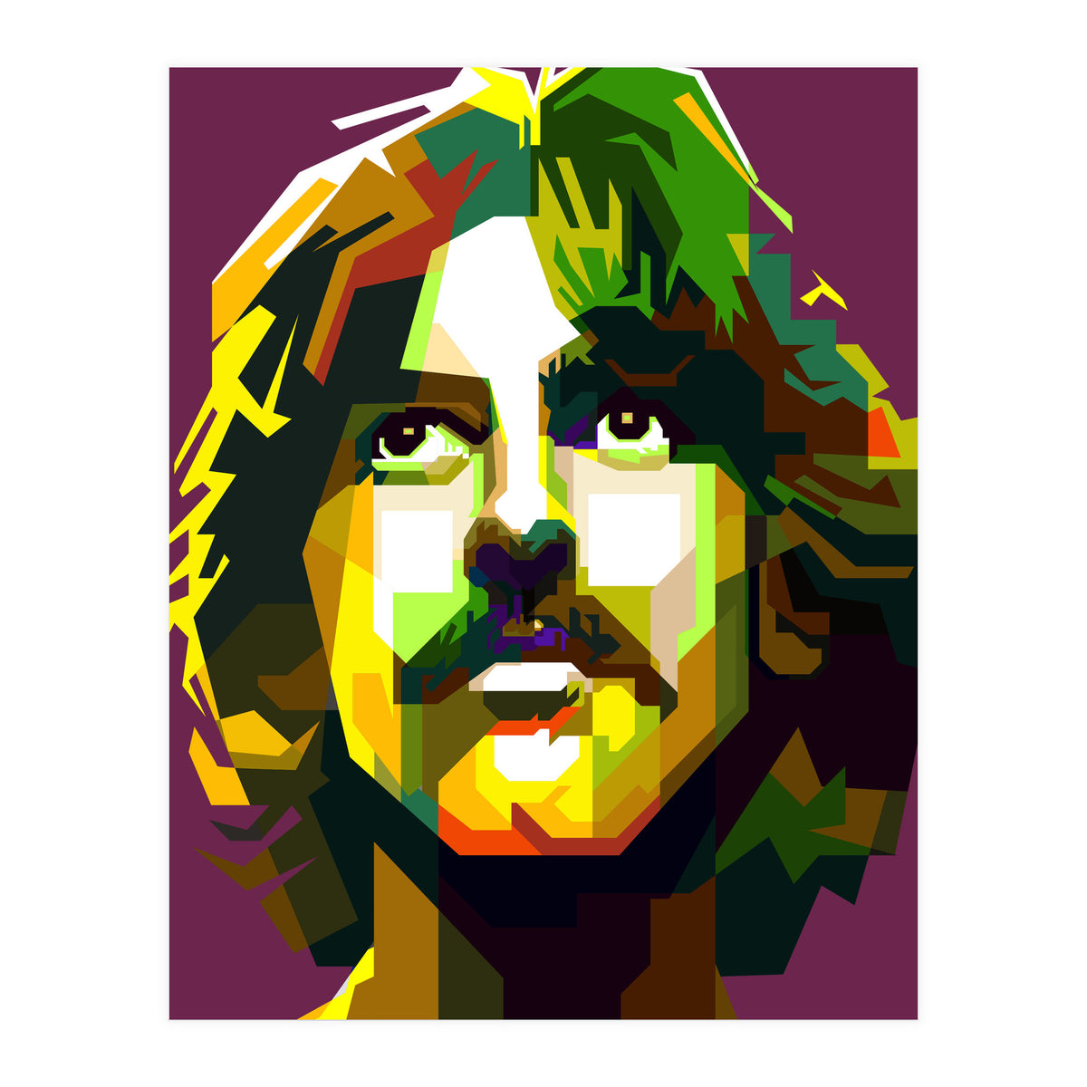 George Harrison The Beatles Pop Art WPAP (Print Only)