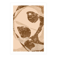 Abstract Brown Scratch (Print Only)