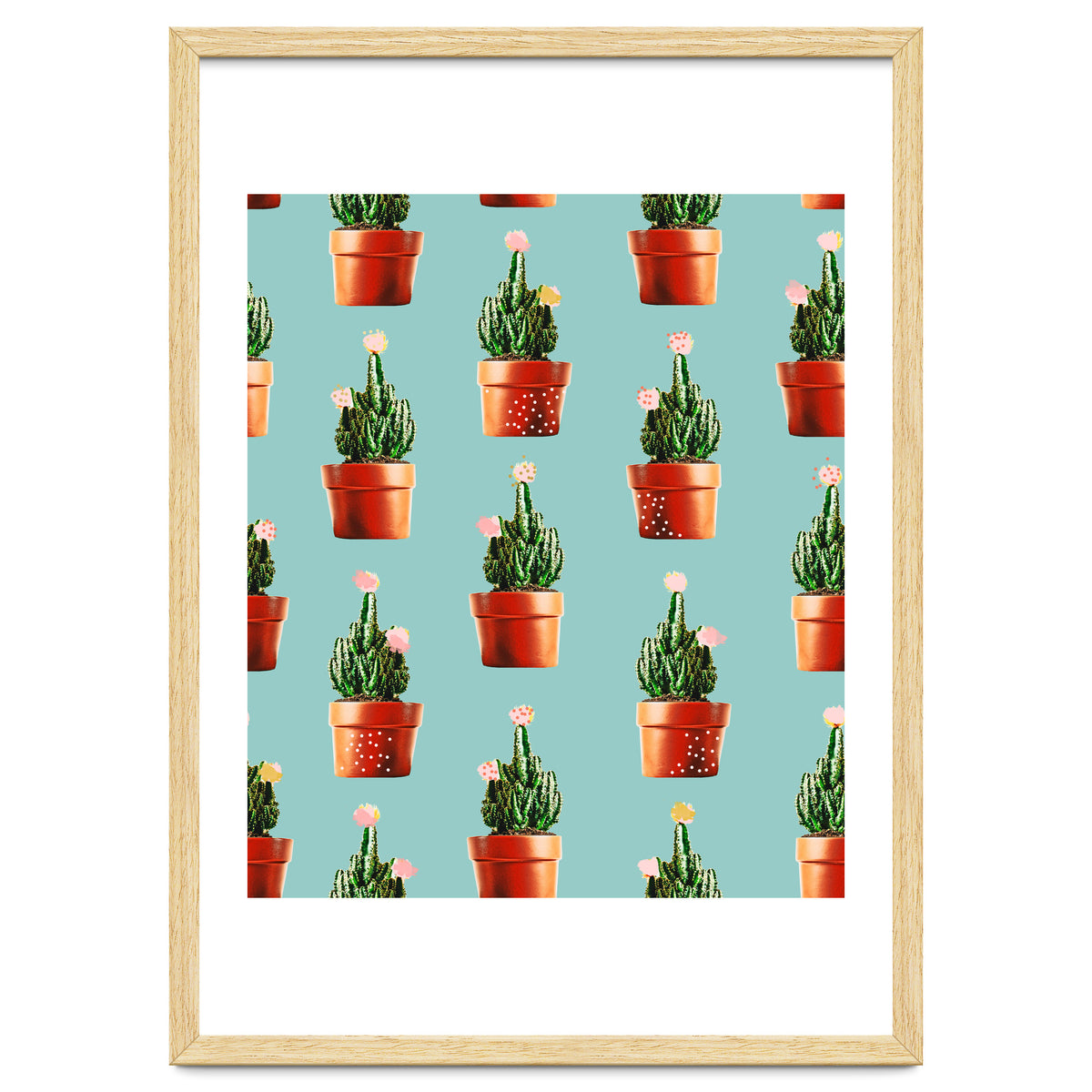 Cactus in Copper Pots #society6 #decor #buyart