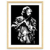 Ian Anderson Rock Music Legend in Grayscale 2 thumbnail