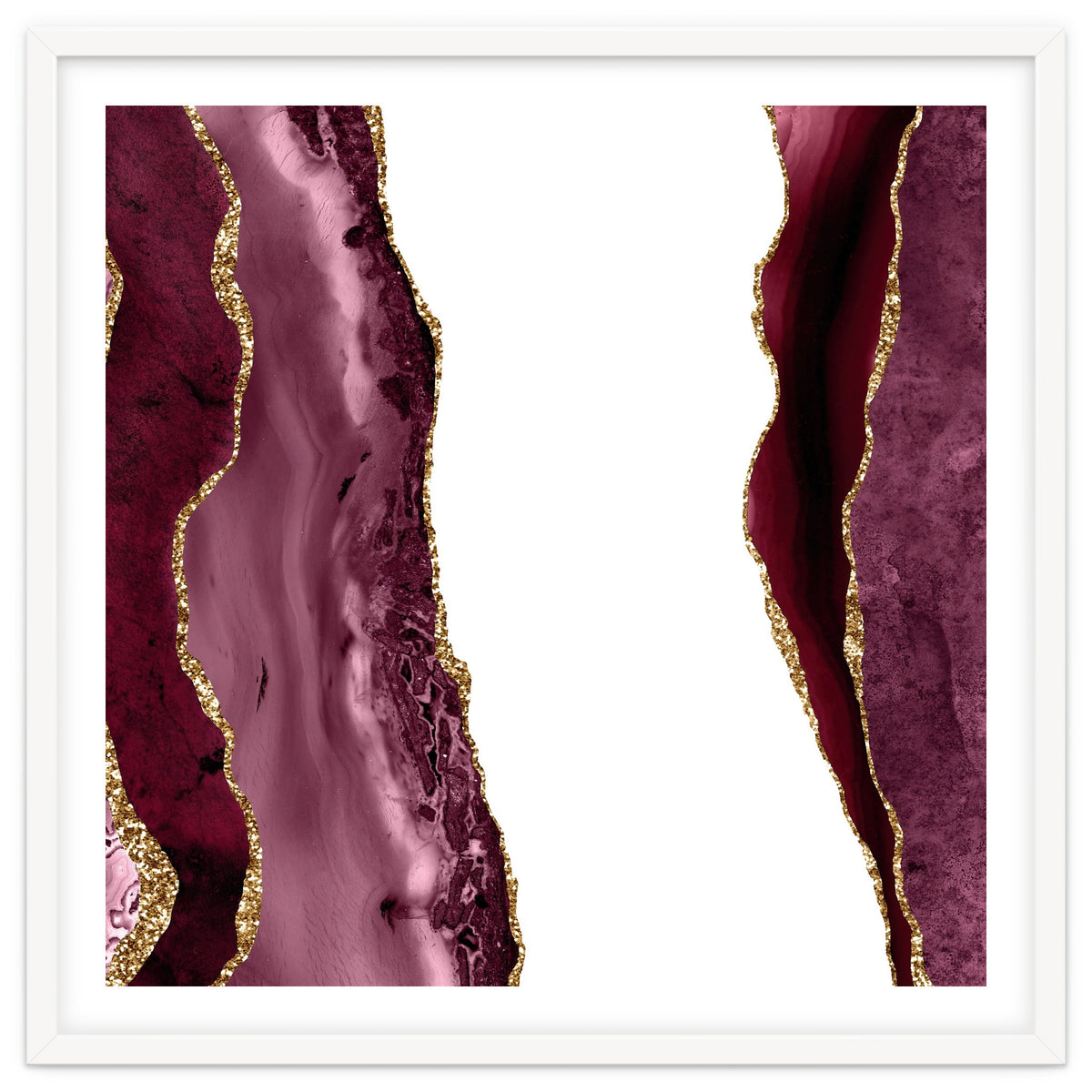 Burgundy & Gold Agate Texture 20