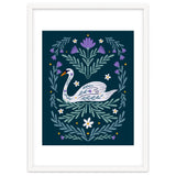 Swan Purple And Teal thumbnail