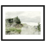 A natural hot spring landscape where steam rises - Iceland thumbnail