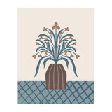 Earthy Modern Vase with Florals (Print Only) thumbnail