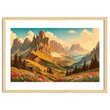 Vintage Dolomites Poster, Italy thumbnail