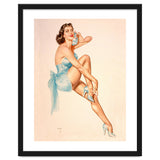 Beautiful Pinup Woman Posing In Ballerina Costume thumbnail