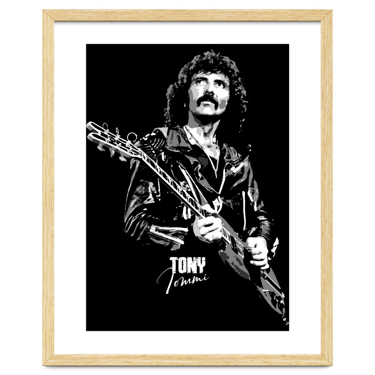 Tony Iommi American Musician Legend In Grayscale
