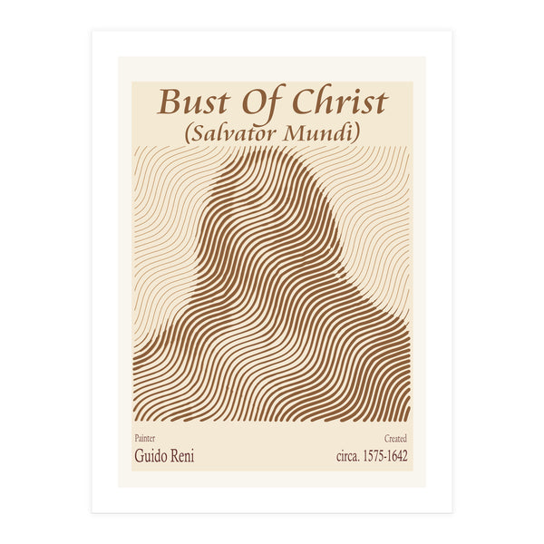 Bust Of Christ (salvator Mundi) – Guido Reni (italian, 1575 1642) (Print Only)