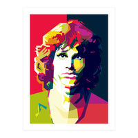 Jim Morrison Legendary Rock Pop Art WPAP (Print Only)