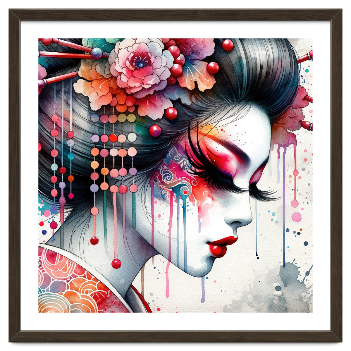 Ornate Bloom Modern Geisha