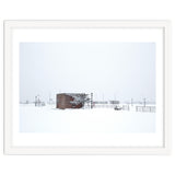 Barn in the winter snowscape thumbnail