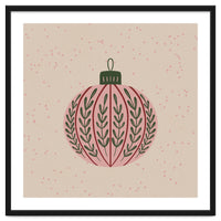 Christmas globe with branches