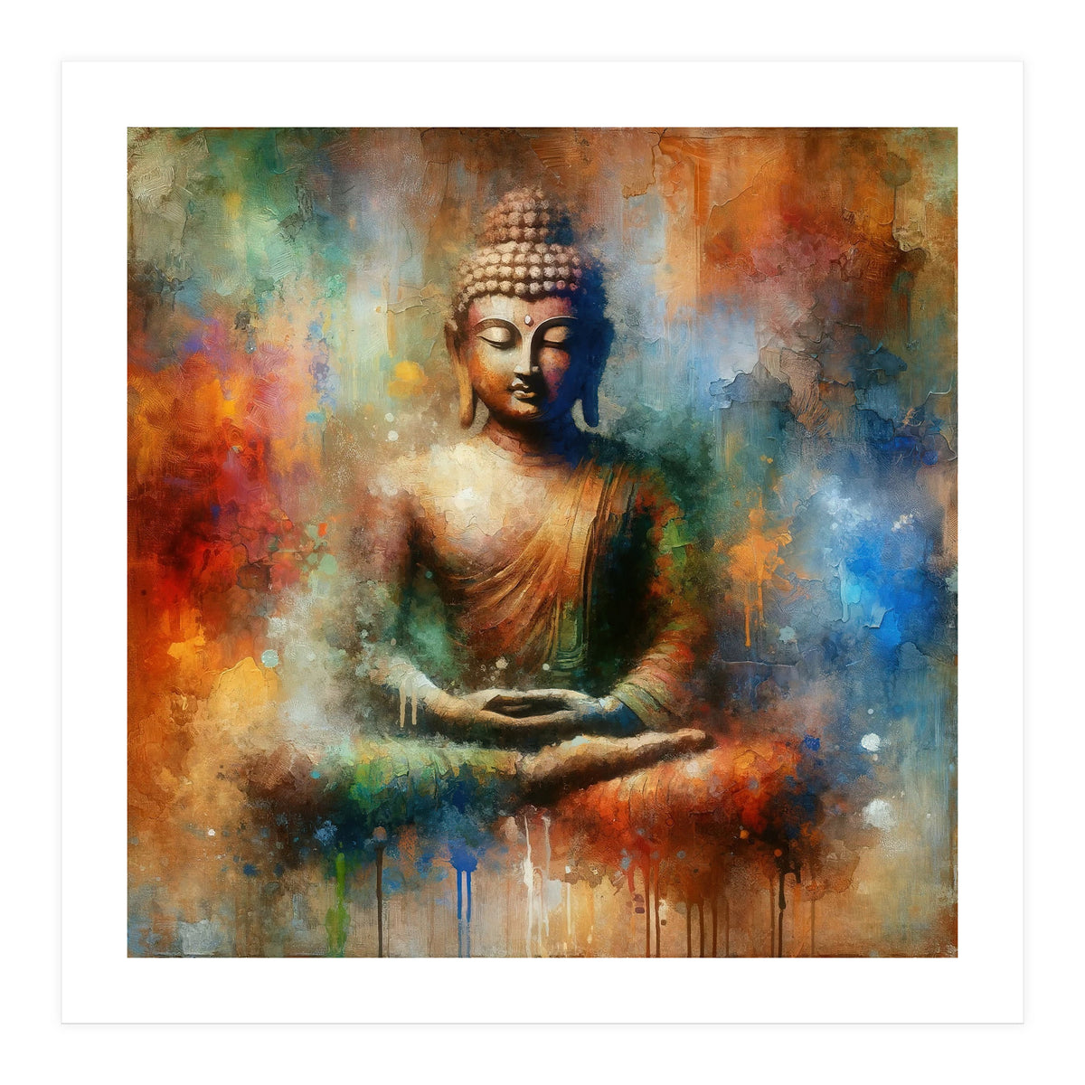 Tranquil Buddha Aura (Print Only)