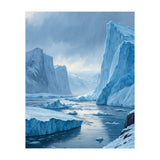 Majestic Arctic Icebergs and Glacial Valley (Print Only) thumbnail