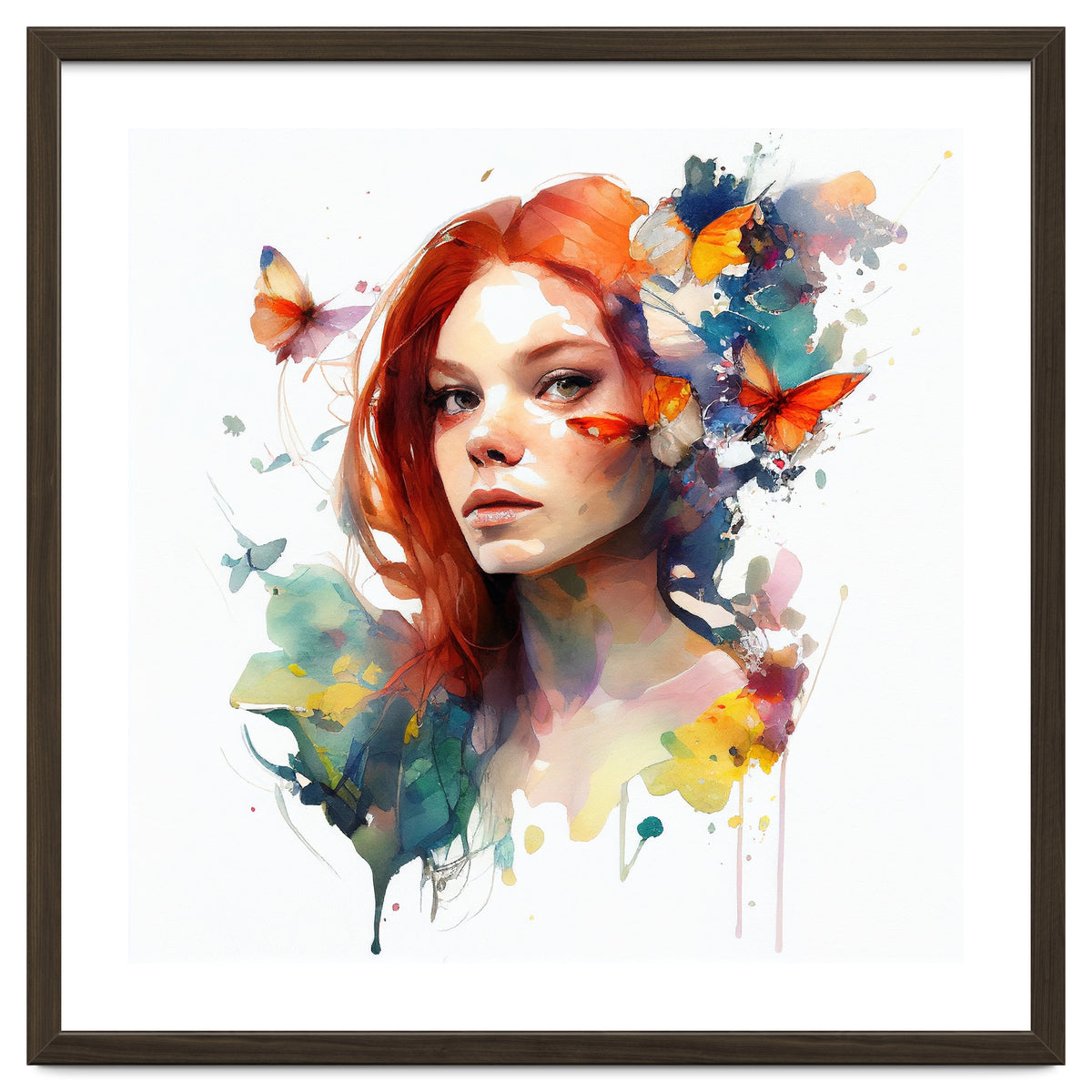 Red Hair Butterfly Reverie