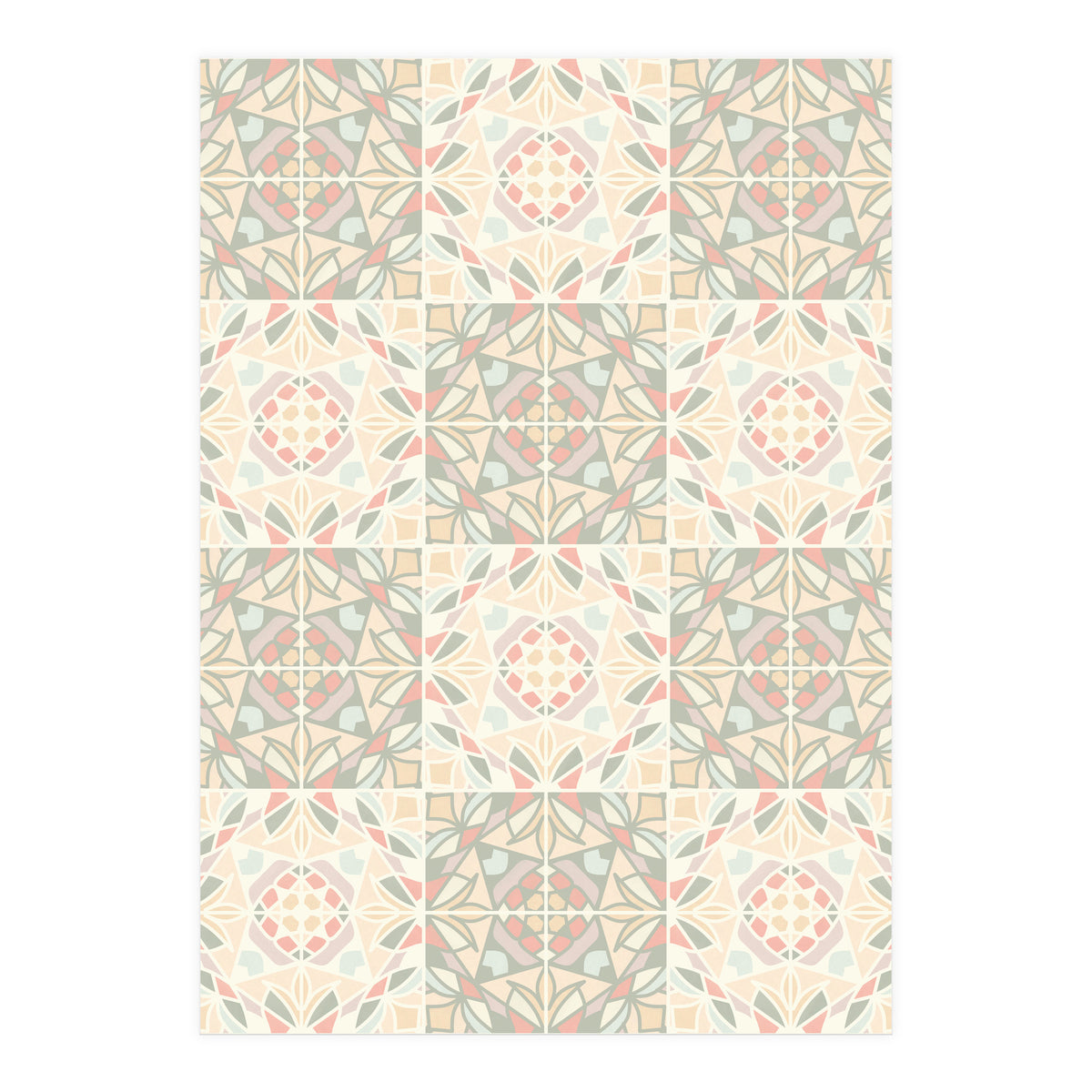 Kaleido Glass Pastels Tiles (Print Only)