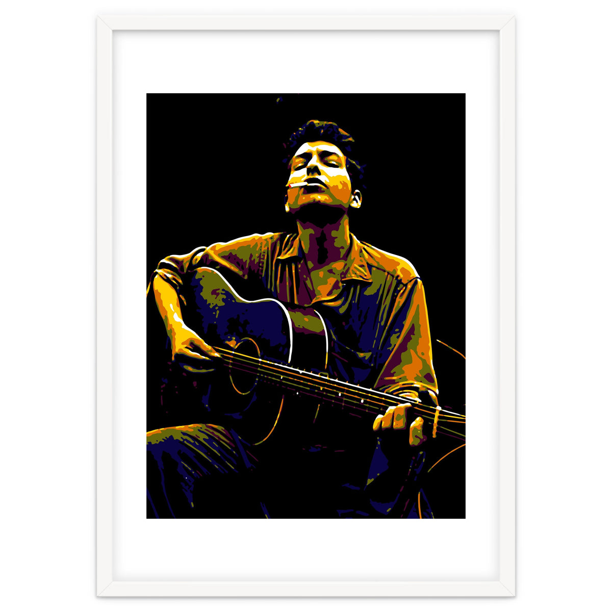 Bob Dylan American Music Legend in Pop Art