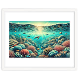 Vintage Australia, Great Barrier Reef Poster thumbnail