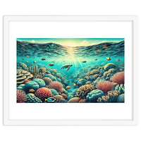 Vintage Australia, Great Barrier Reef Poster