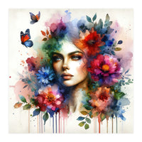 Ethereal Floral Portrait (Print Only)