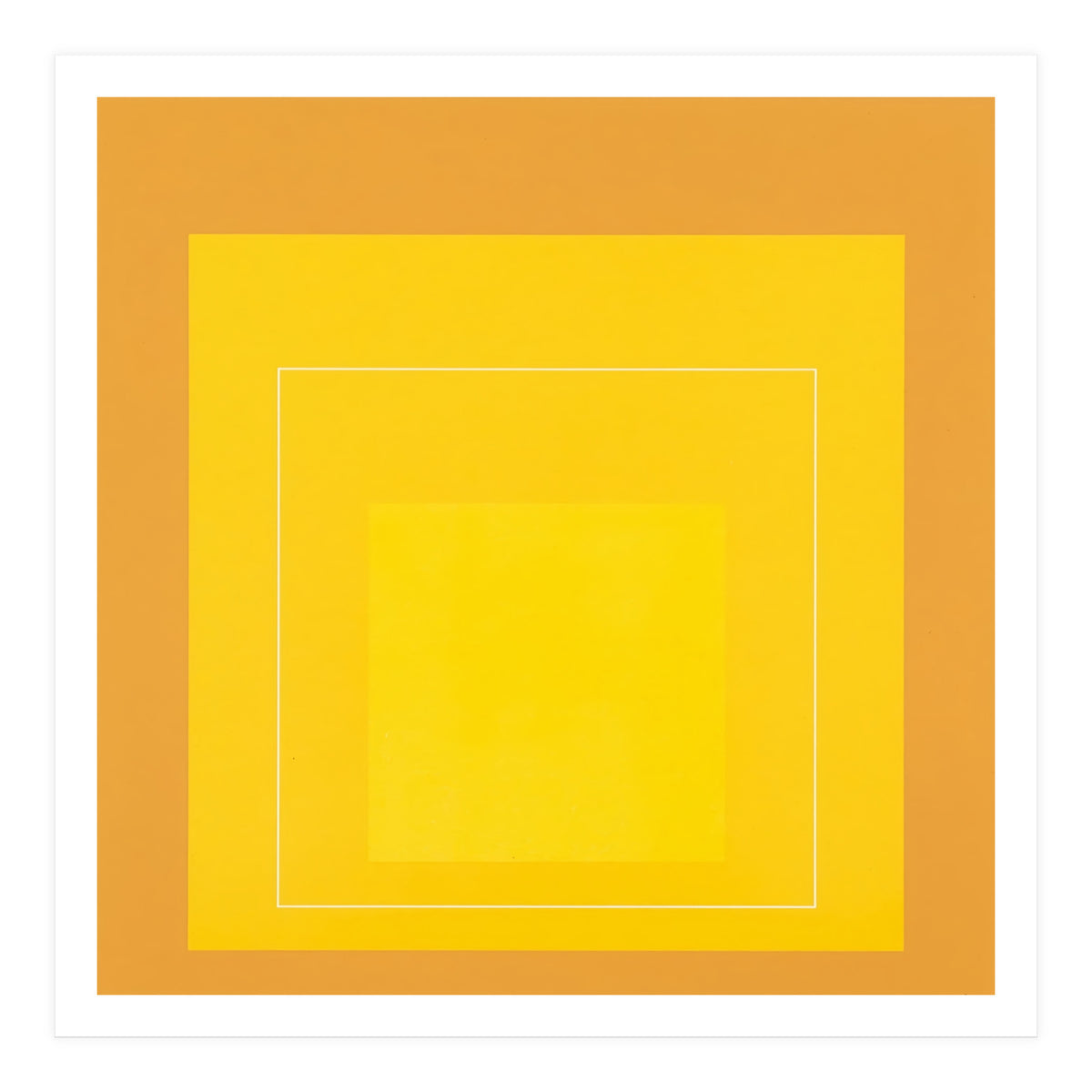 JOSEF ALBERS - HOMAGE TO THE SQUARE ORANGE YELLOW  (Print Only)