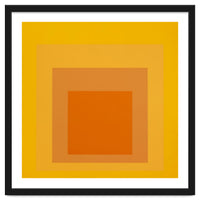 JOSEF ALBERS - HOMAGE TO THE SQUARE YELLOW ORANGE 2. HIGH RESOLUTION