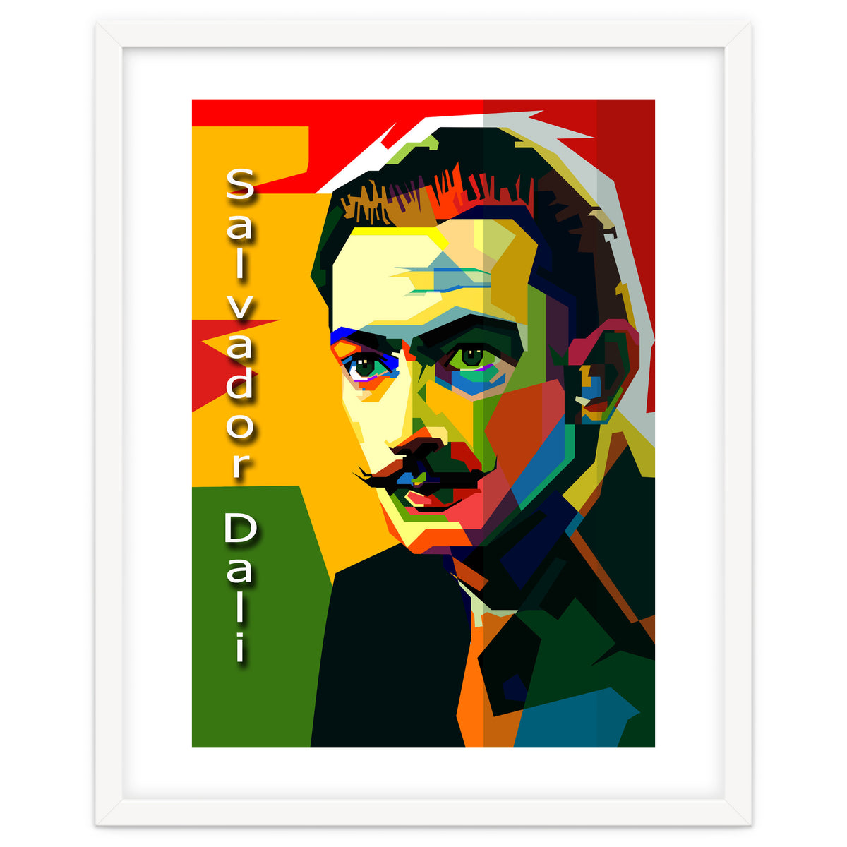 Salvador Dali Maestro Painting In Pop Art WPAP