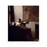 'The Lute Player', 1663-1664, Oil on canvas, 51,4 x 45,7 cm. (Print Only) thumbnail