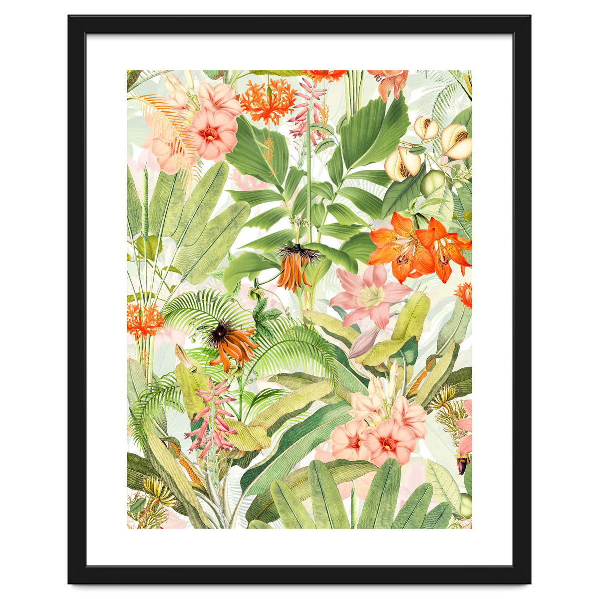 Luxurious Botanical Flower Jungle