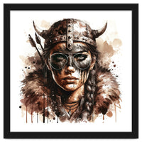 Modern Viking Woman Portrait