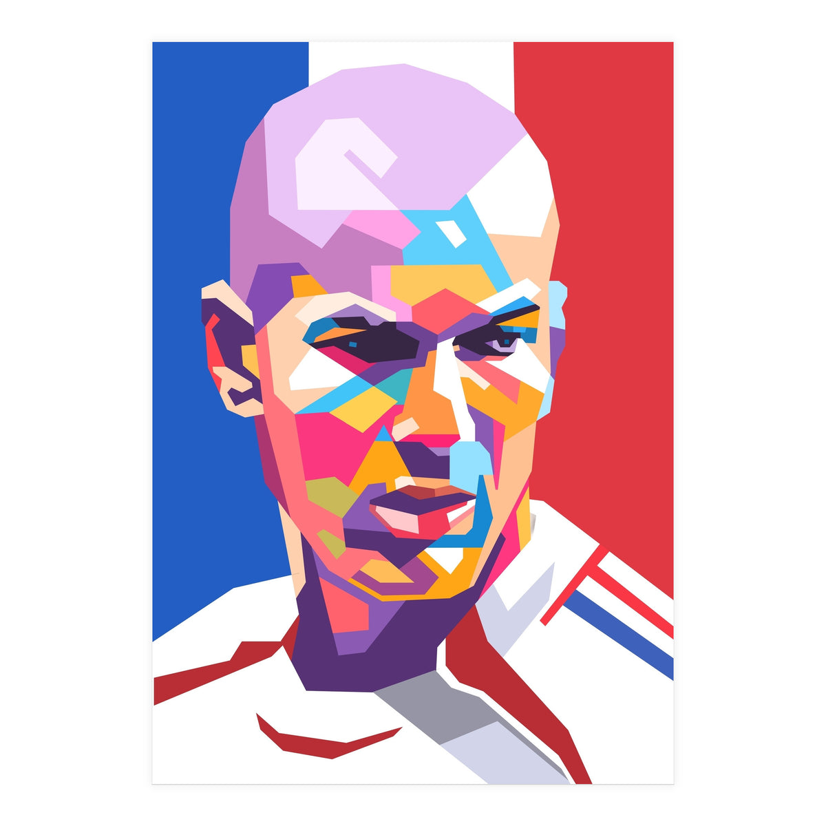 Zinedine Zidane art (Print Only)