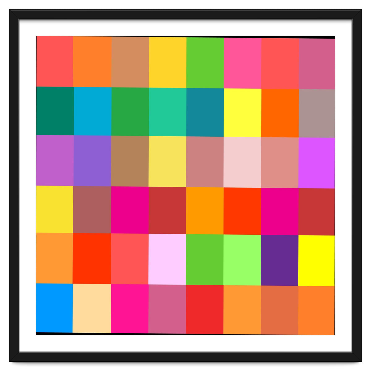 Colorful Rainbow Squares Patch