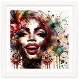 Brazilian Carnival Watercolor Portrait thumbnail