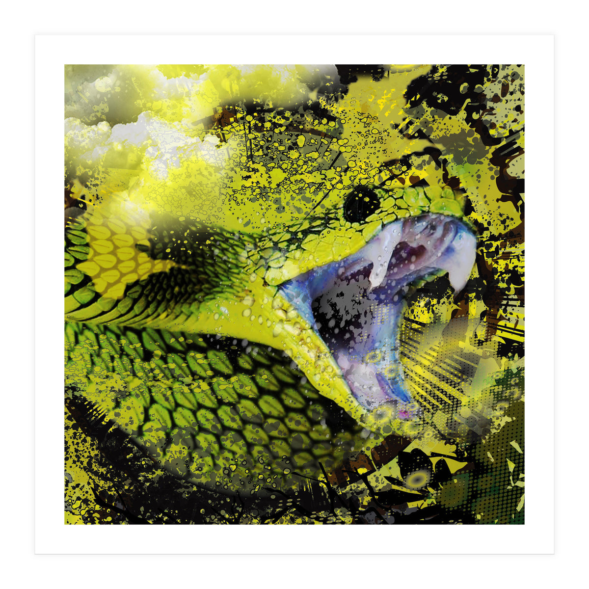 Green Viper Reptile (Print Only)