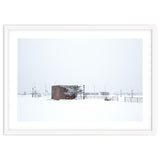 Barn in the winter snowscape thumbnail