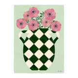 Checkered vase with anemones (Print Only) thumbnail