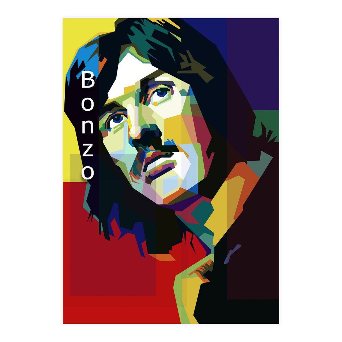 John Bonham Led Zeppelin Pop Art WPAP (Print Only)