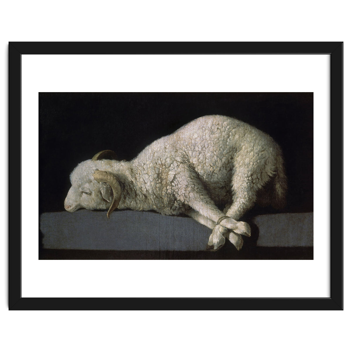 Agnus Dei - ca.1635-40 - oil on canvas - 37,3 x 62 cm - Spanish Baroque - NP 7293.