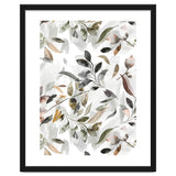 Watercolor Leaves Neutral Gray thumbnail