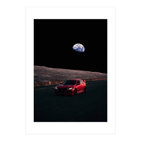 Driving Civic In The Moon (Print Only)
