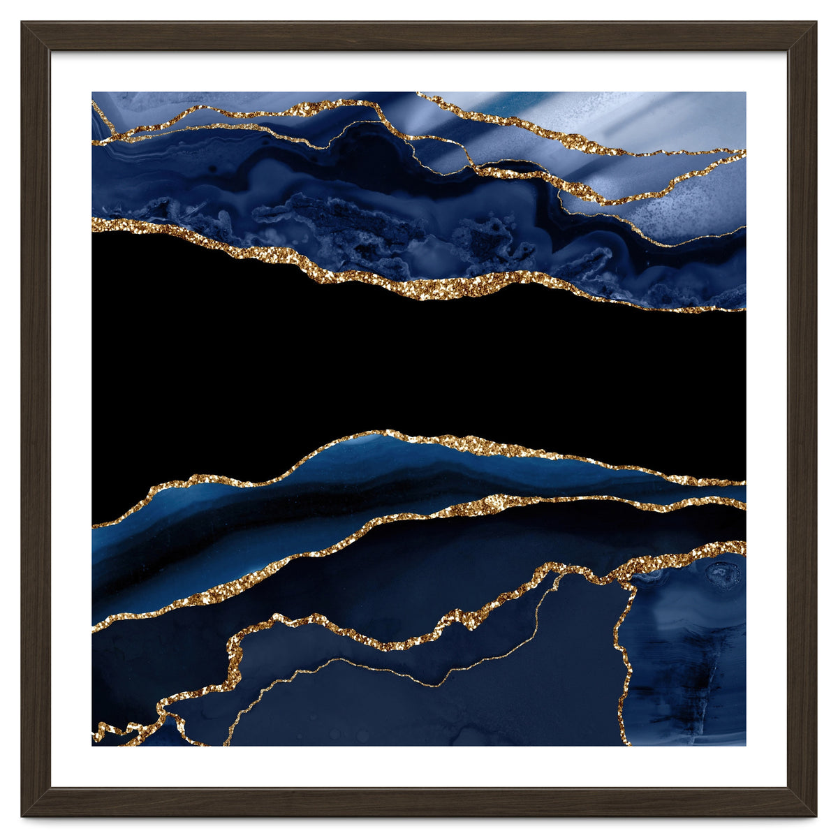 Navy & Gold Agate Texture 11