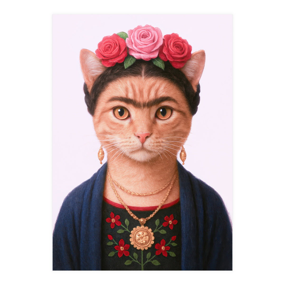 Frida KahloMeow (Print Only)