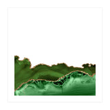 Green & Gold Agate Texture 30  (Print Only) thumbnail